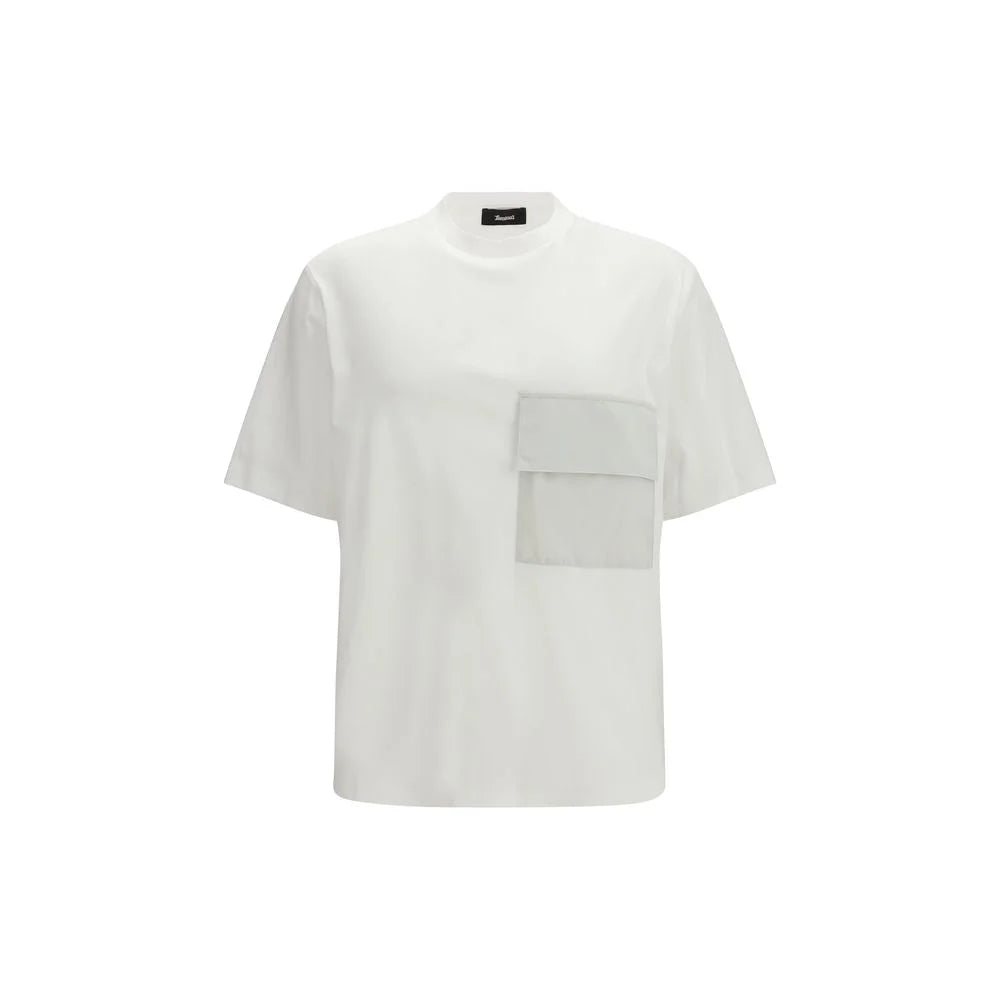LAMINAR Vit Bomullst-shirt
