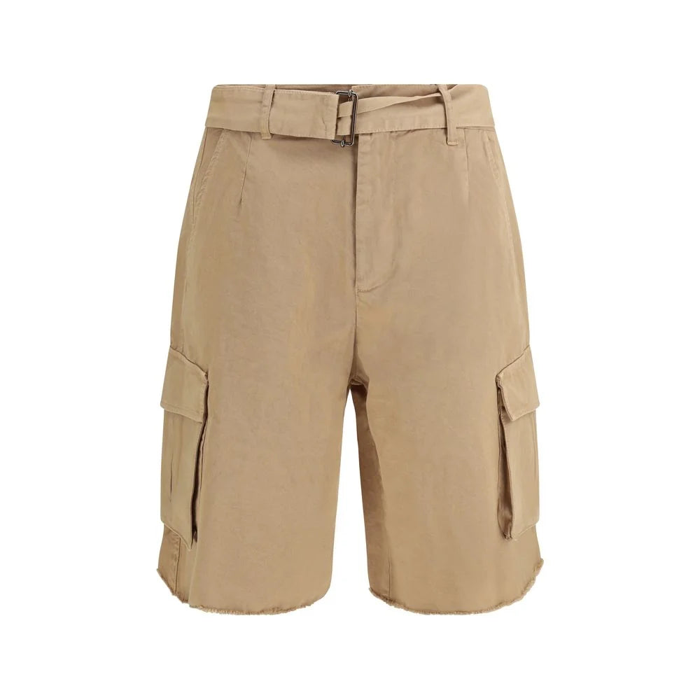 Laneus Beige Cotton Bermuda Shorts - IT50 | L