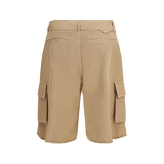Laneus Beige Cotton Bermuda Shorts - IT50 | L