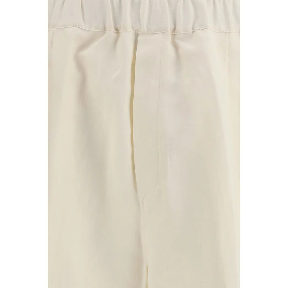 Laneus Beige Viscose Casual Pants