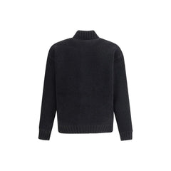 Laneus Black Merino Wool Bomber - Bomber Jackets