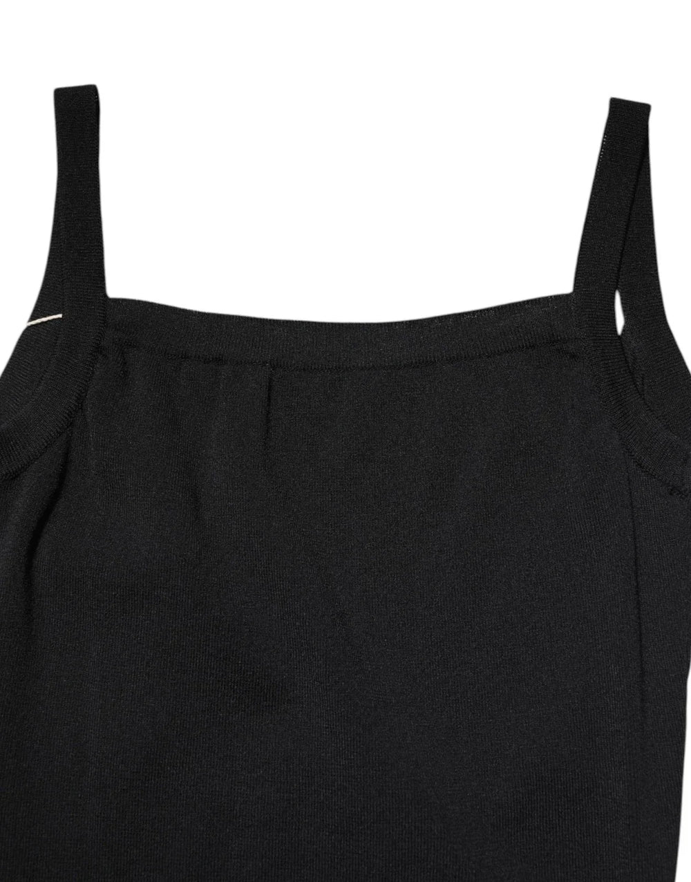 Laneus Black Square Neck Bodycon Ruched Mini Dress - IT38 | XS - Dresses