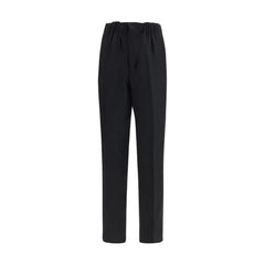 Laneus Black Viscose Casual Pants