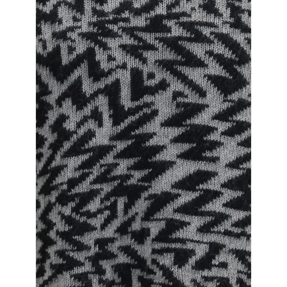 Laneus Gray Wool Sweatshirt