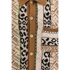 Laneus Multicolor Cotton Pattern Shirt - IT48 | M