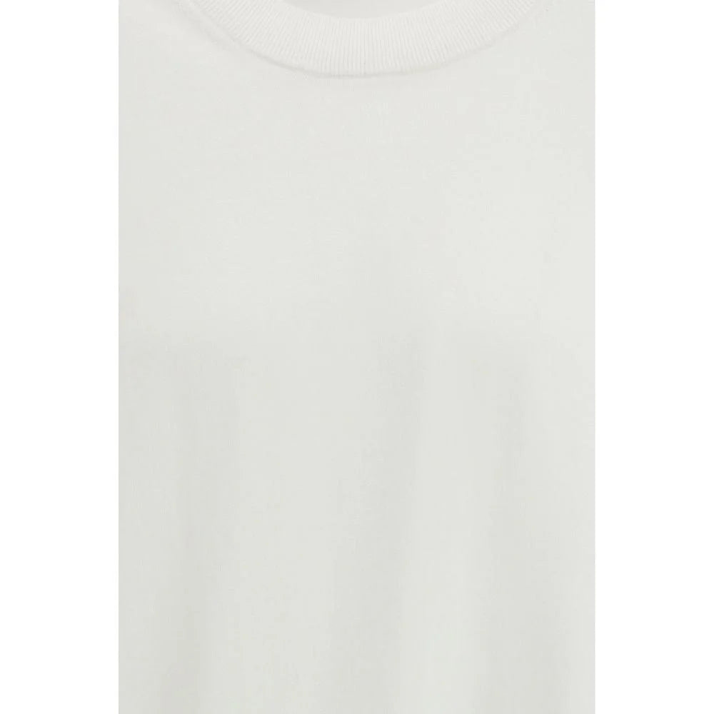 Laneus White Cotton T-Shirt