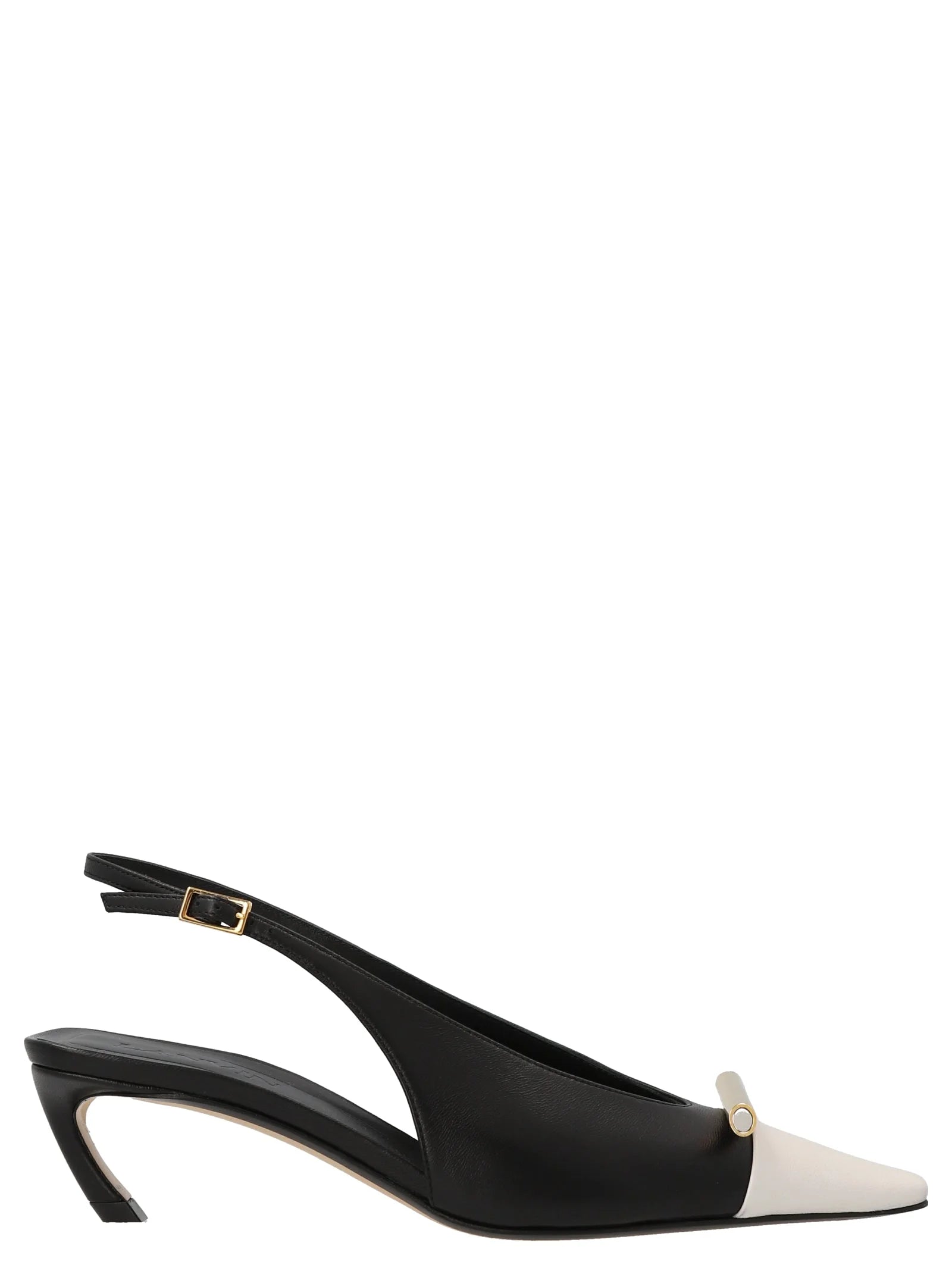 Lanvin Bicolor Goatskin Mid Heel Pumps - EU36/US6