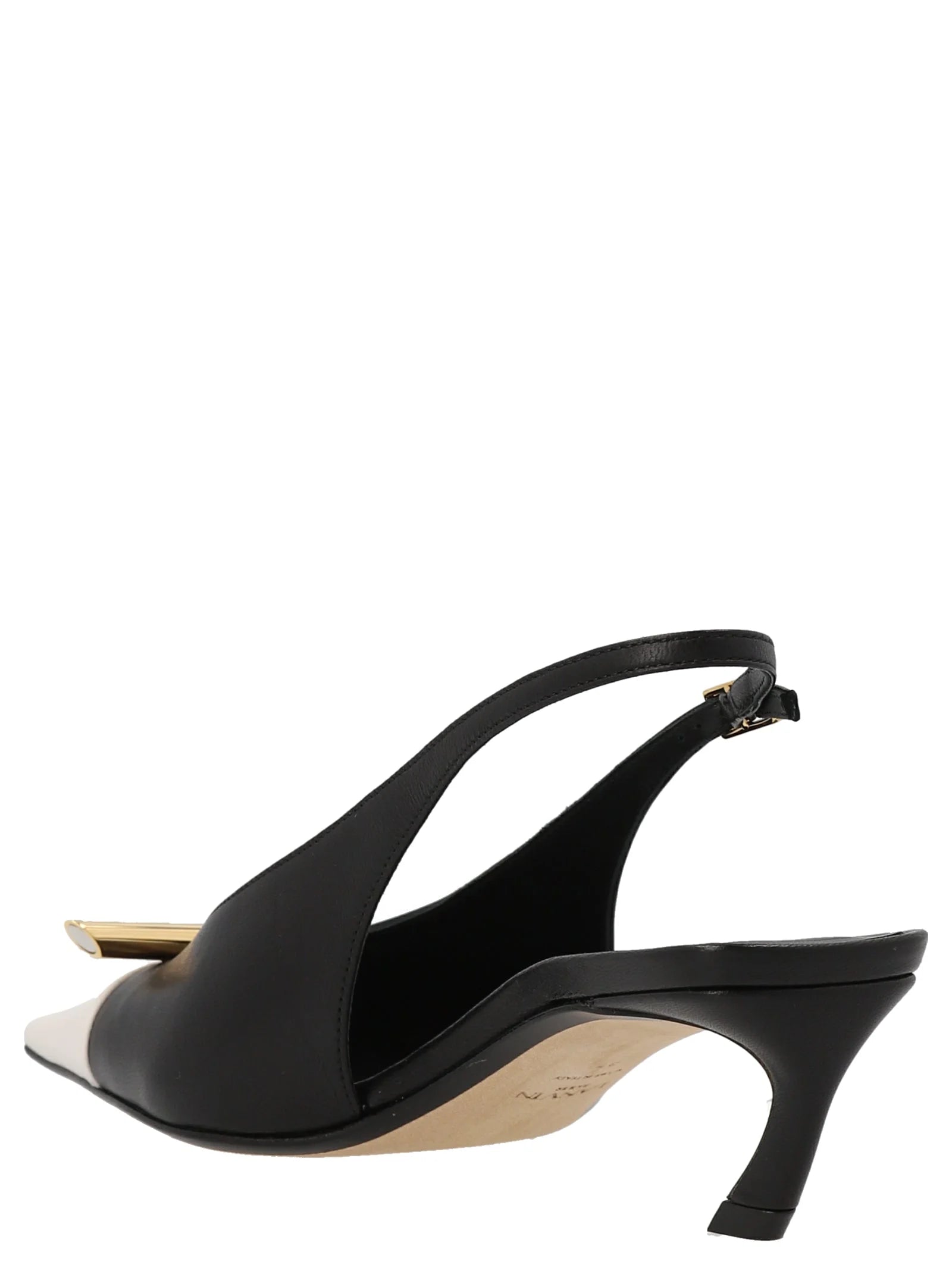 Lanvin Bicolor Goatskin Mid Heel Pumps - EU36/US6