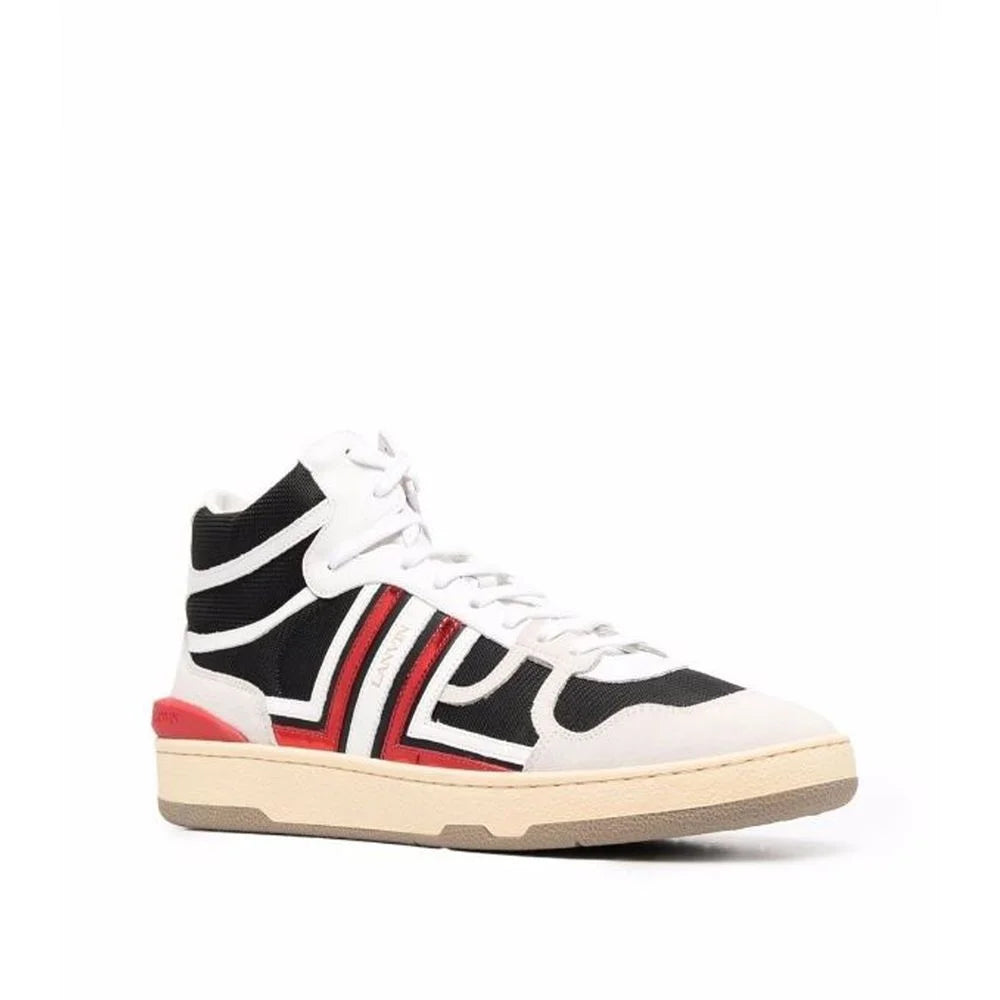 Lanvin Black Calfskin High Top Sneakers