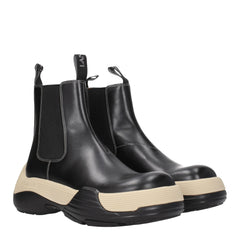 Lanvin Black Leather Ankle Boots - EU40/US7