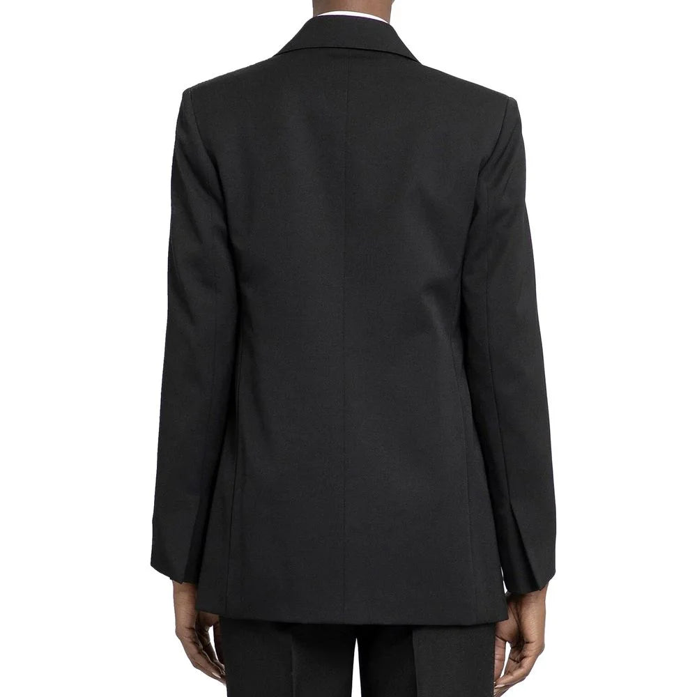 Blazer Lanvin czarny wełna dziewiarska - 42