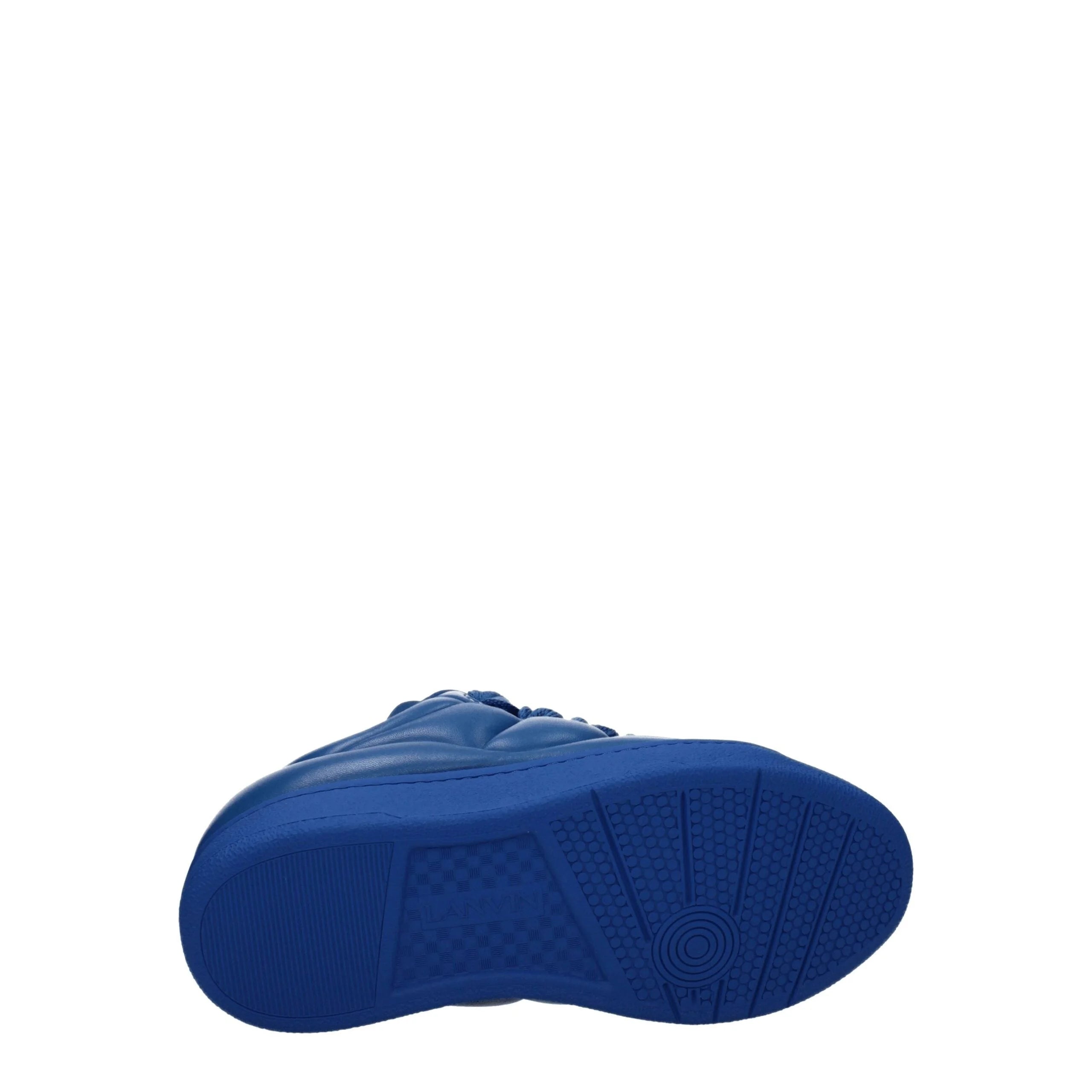 Lanvin Blue Leather Low Tops - EU41/US8