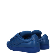 Lanvin Blue Leather Low Tops - EU41/US8