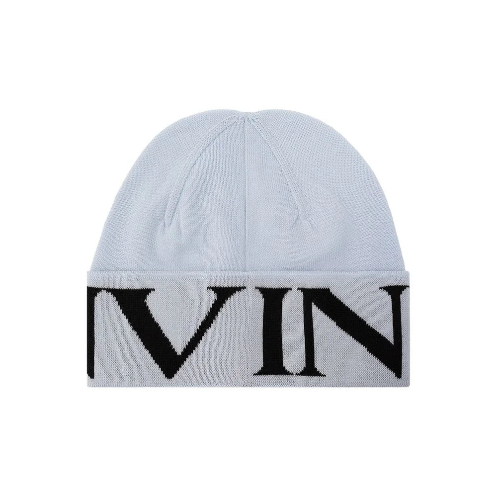 Lanvin Blue Virgin Wool Beanie - UNI