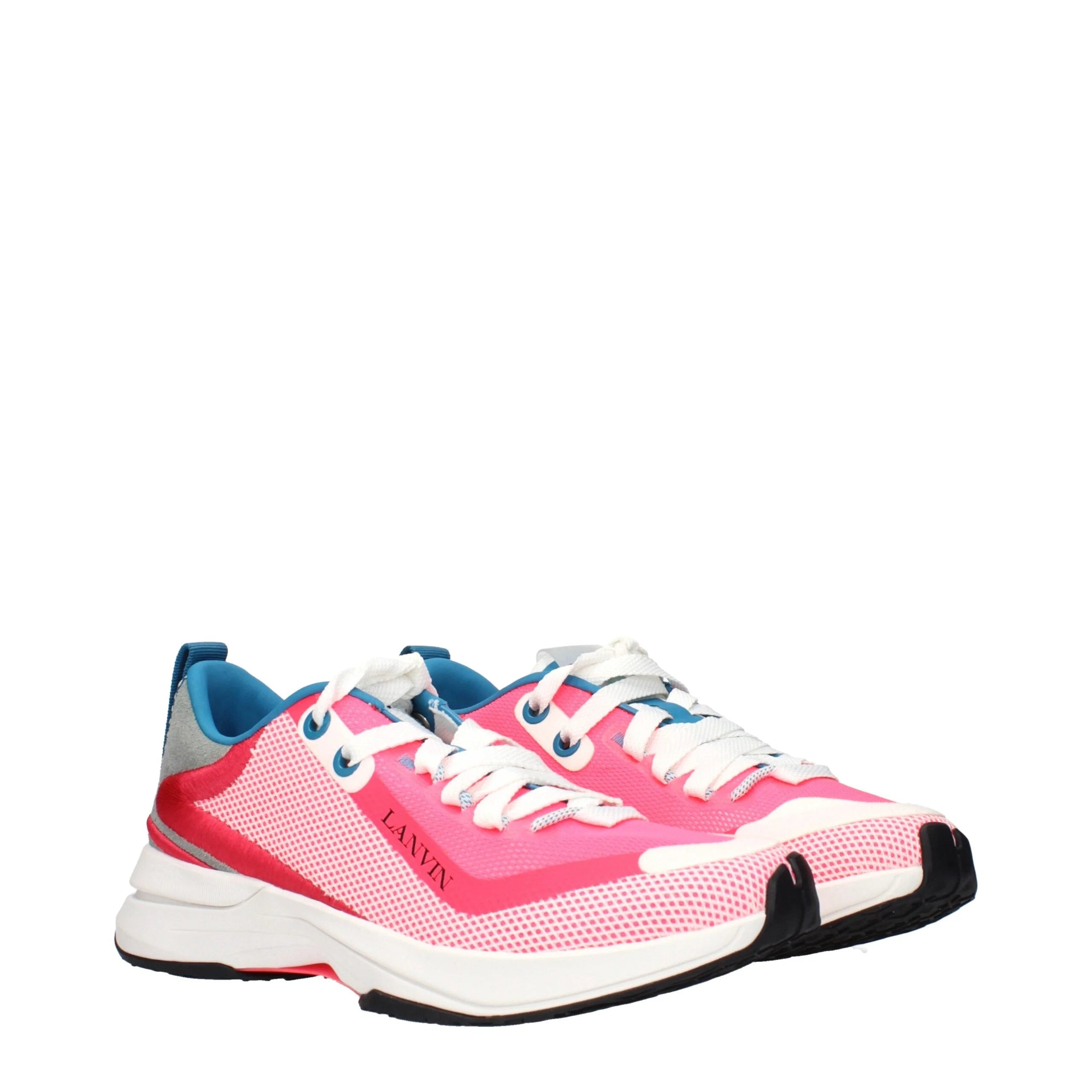 Lanvin Pink Fabric Athletic Sneakers - EU40/US7