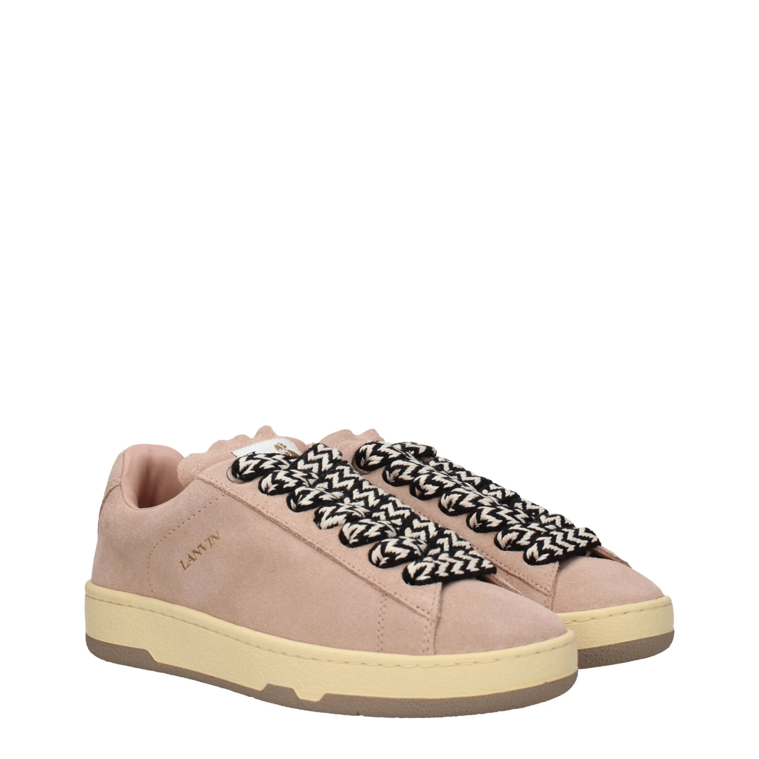 Lanvin Pink Leather Low Tops - EU38/US8