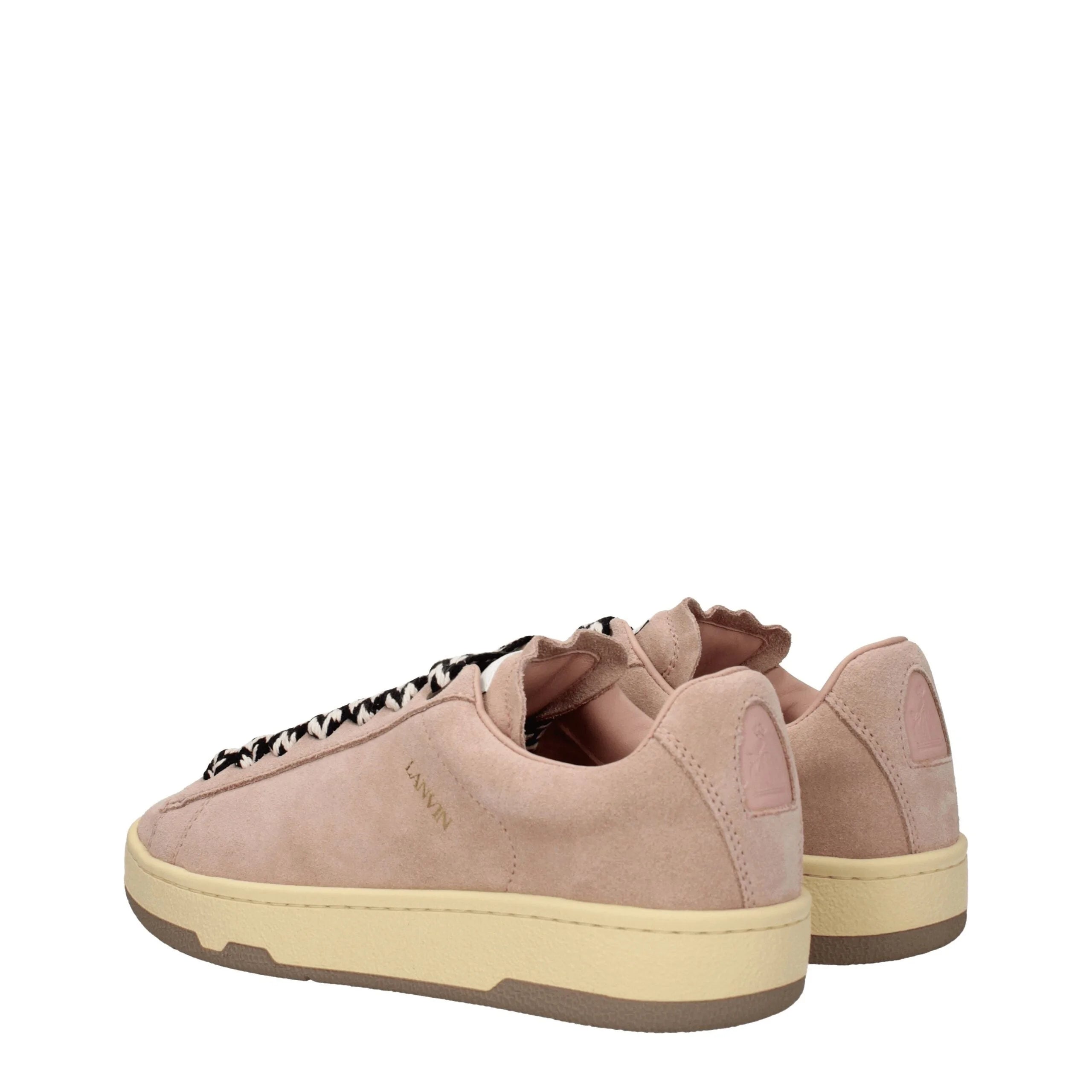 Lanvin Pink Leather Low Tops - EU38/US8 - Sneakers