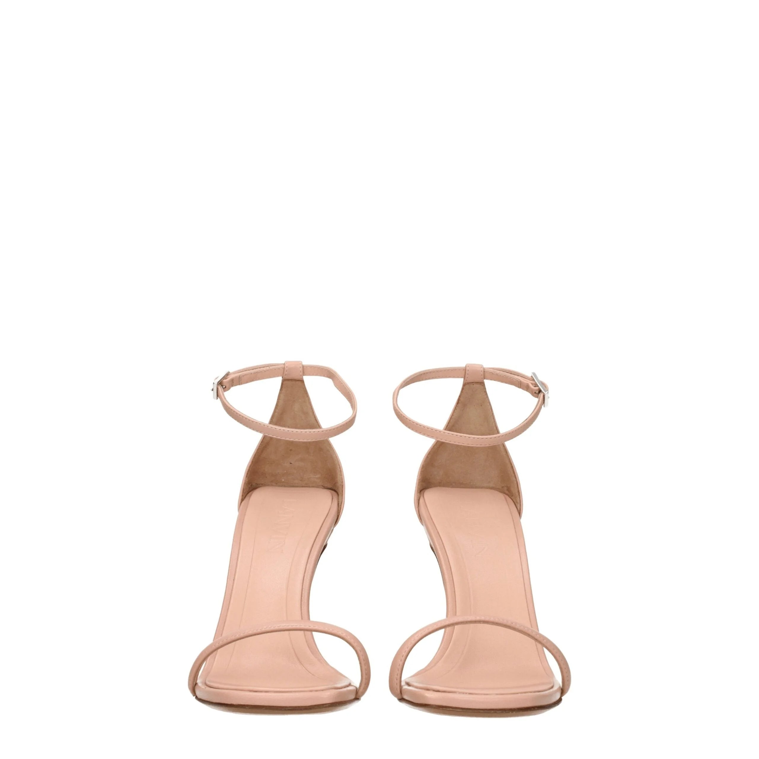 Lanvin Pink Leather Stiletto Heels Sandals