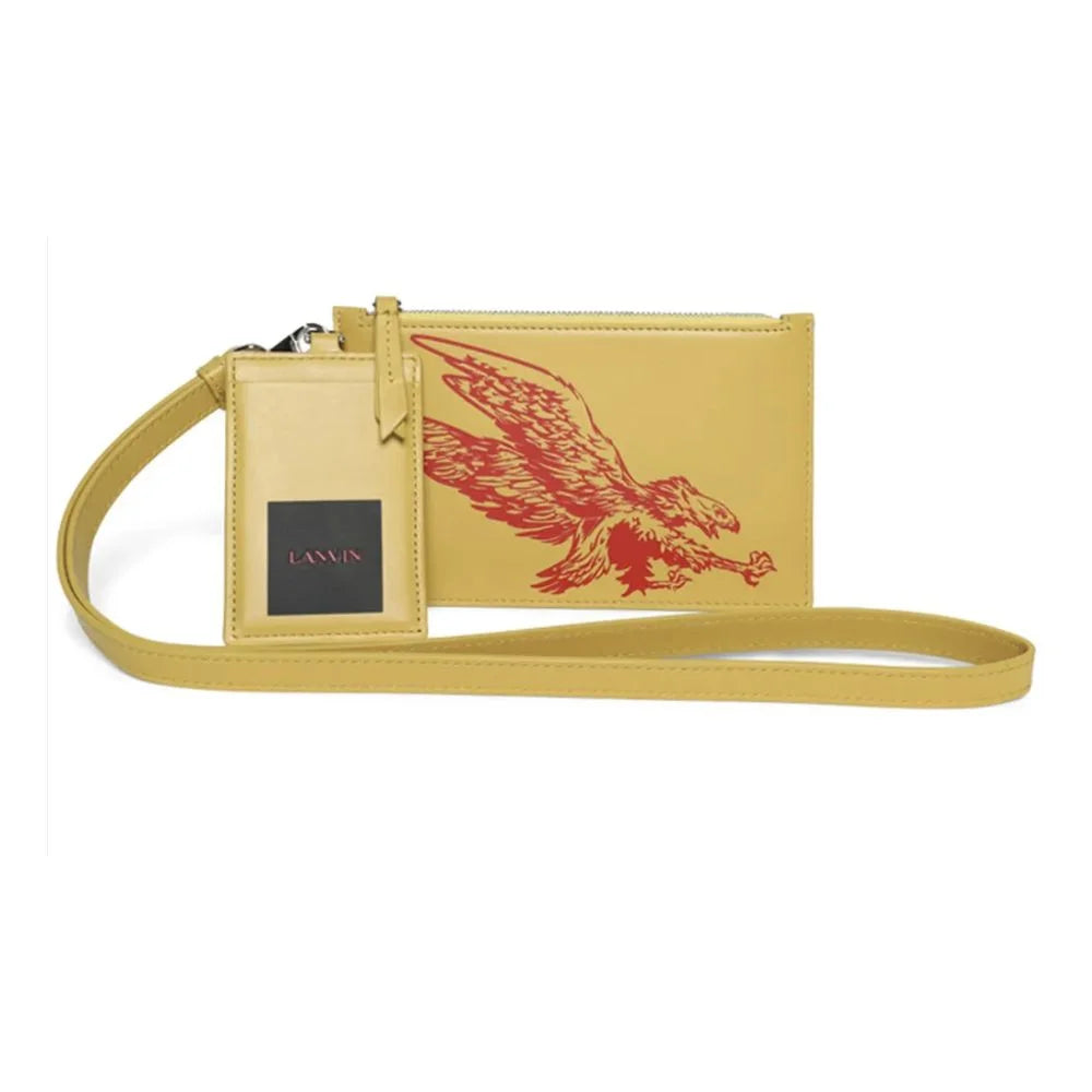 Lanvin ’Sunshine Yellow Leather Men Wallet’ - Wallets