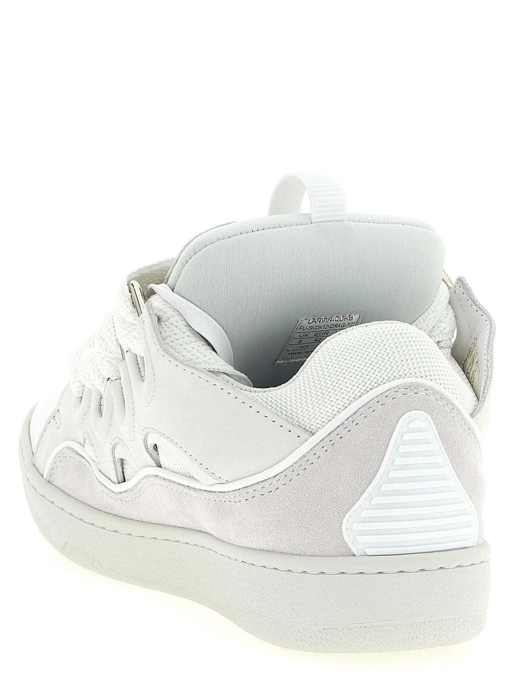 Lanvin נעלי ספורט עבות מעור בגוון שמנת - מידה 40 | מידה 7