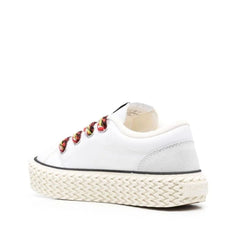 Lanvin White Cotton Low Top Sneakers - EU35/US5
