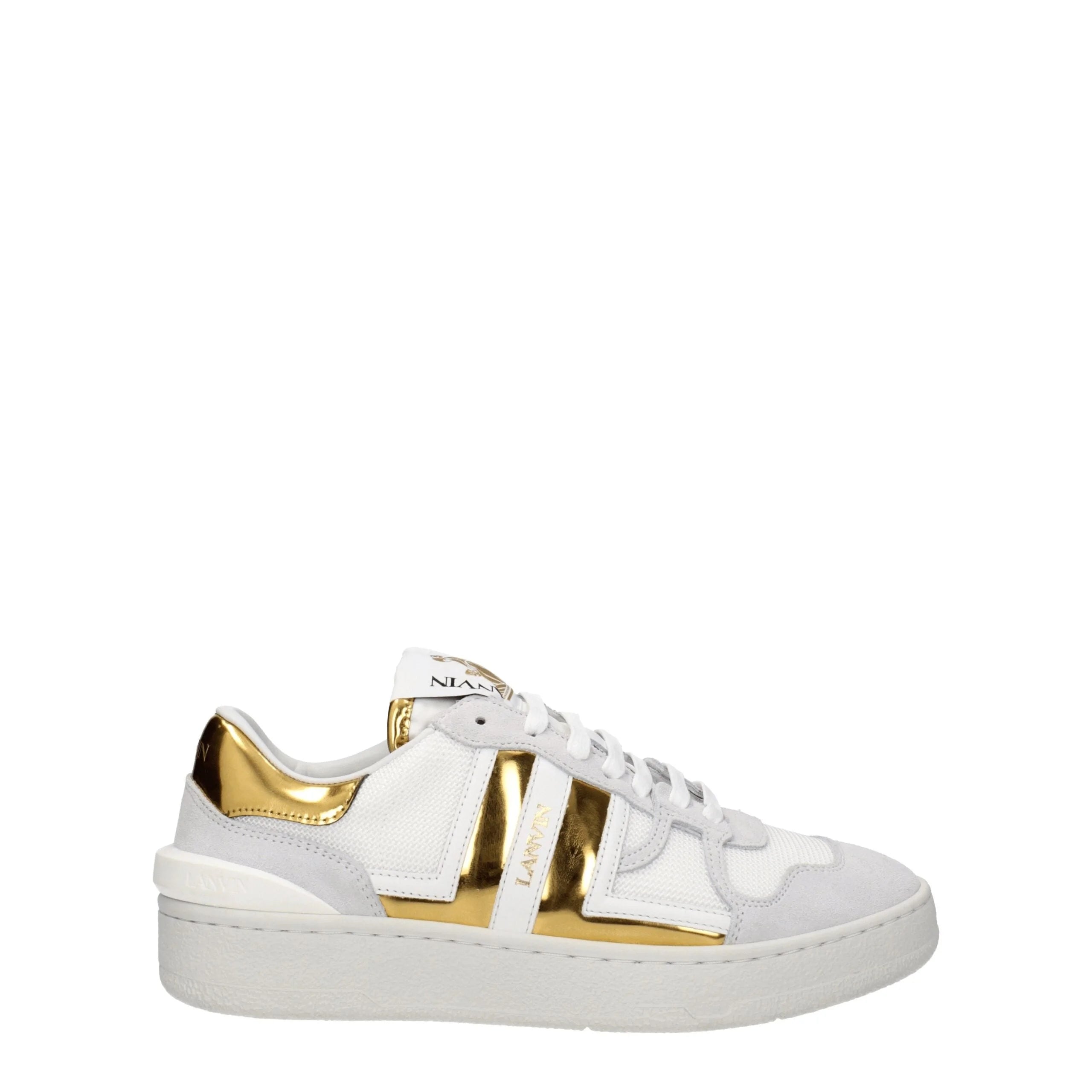 Lanvin White Fabric Low Tops - EU37/US7