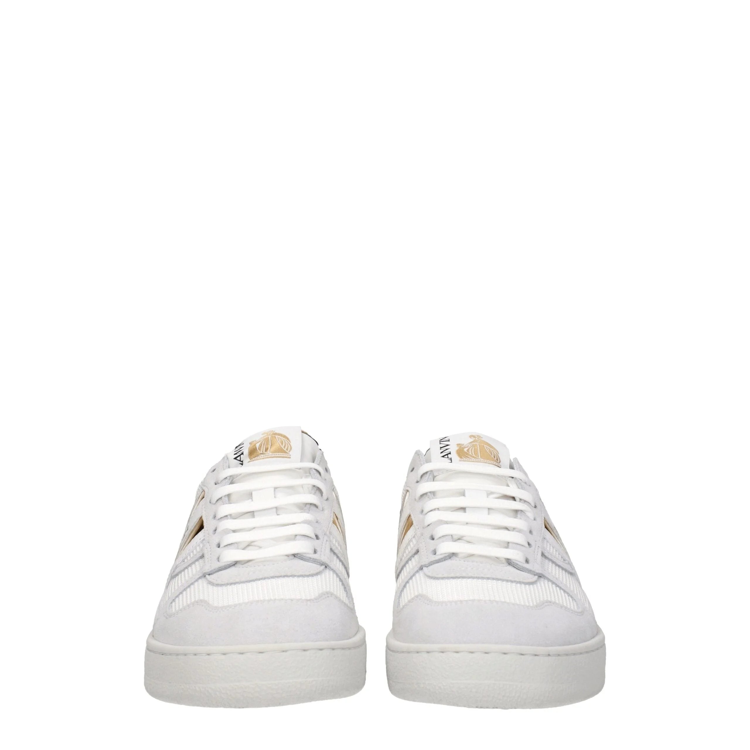 Lanvin White Fabric Low Tops - EU37/US7 - Sneakers