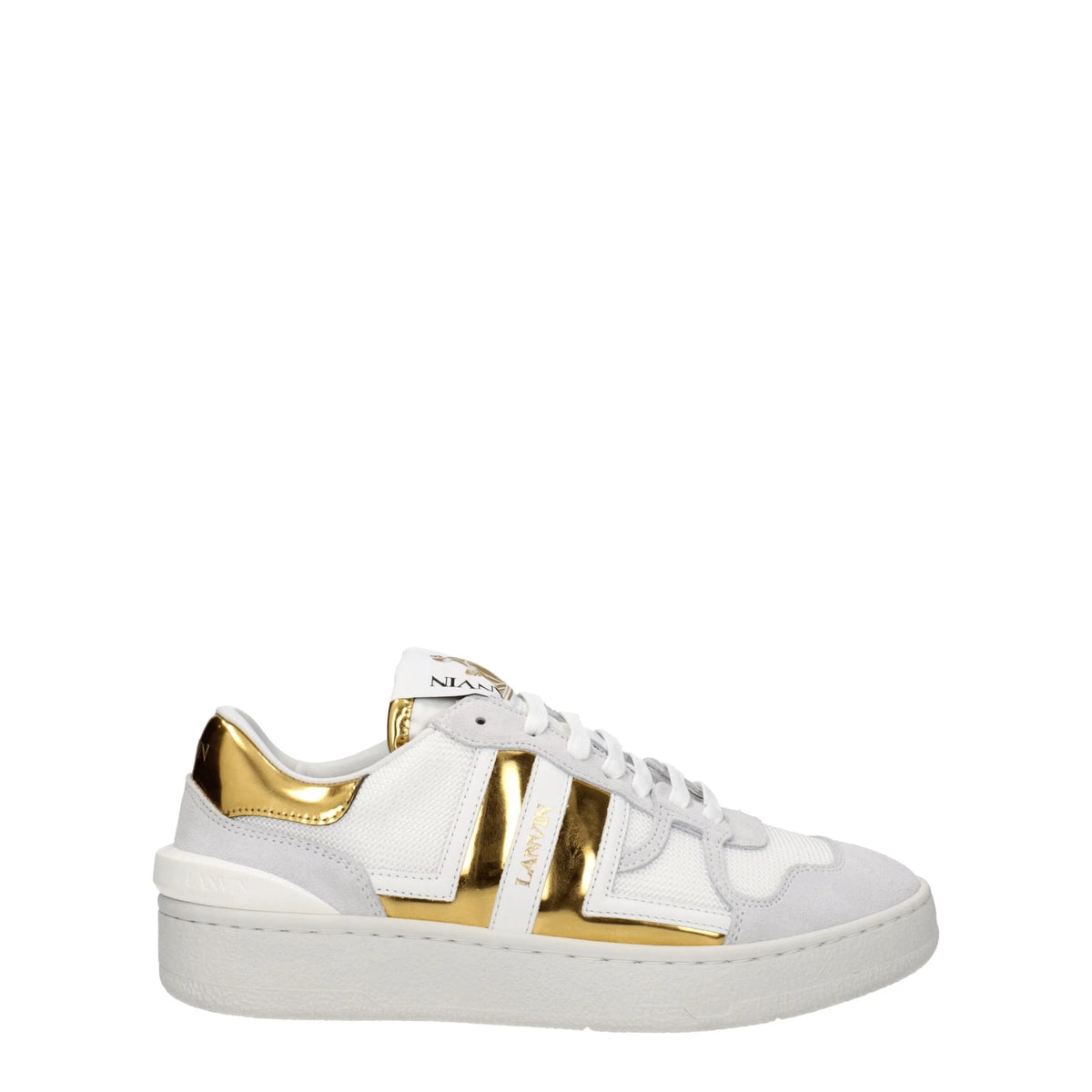 Lanvin White Fabric Low Tops - EU37/US7 - Sneakers