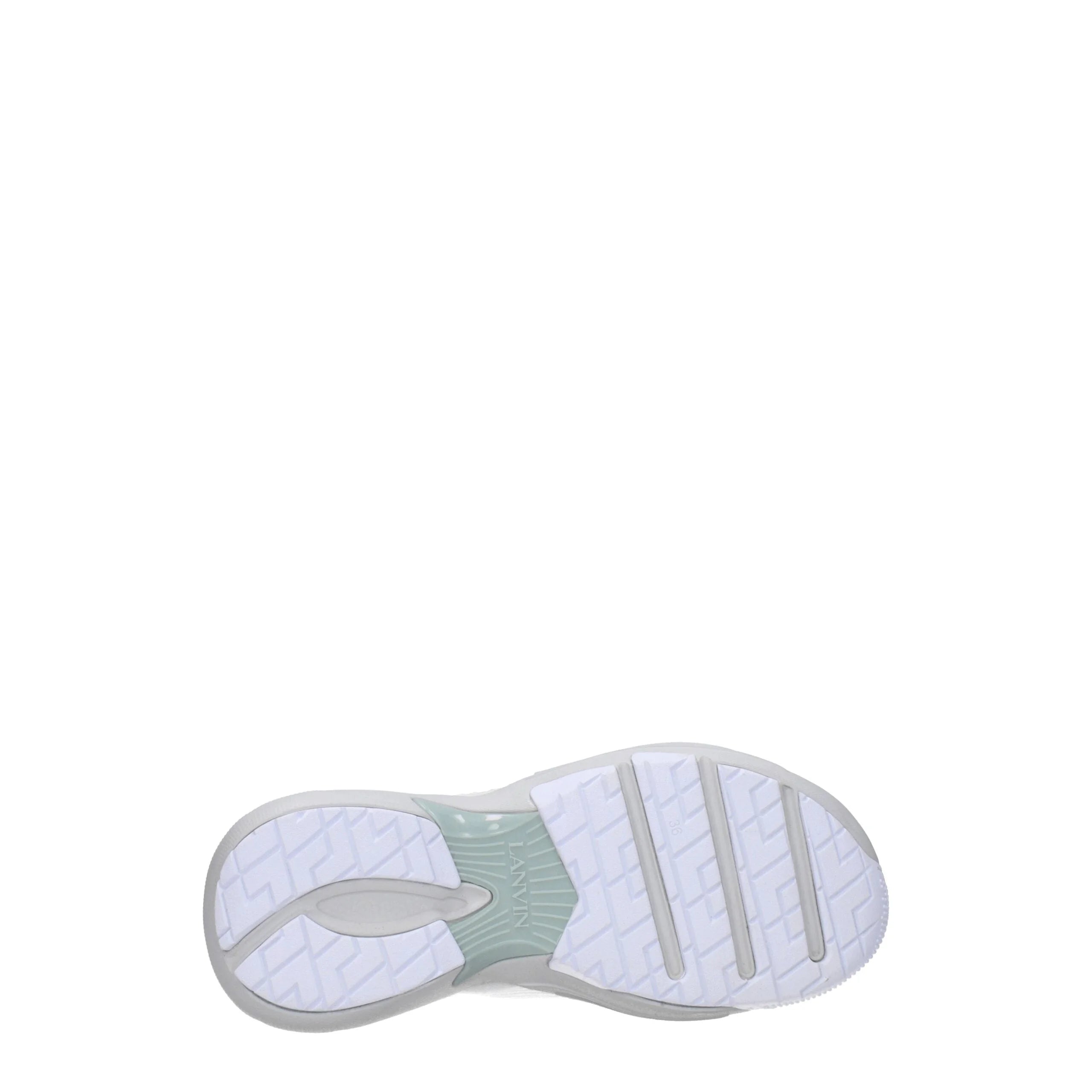 Baskets de sport en cuir blanc Lanvin