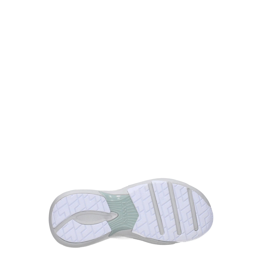 Baskets de sport en cuir blanc Lanvin