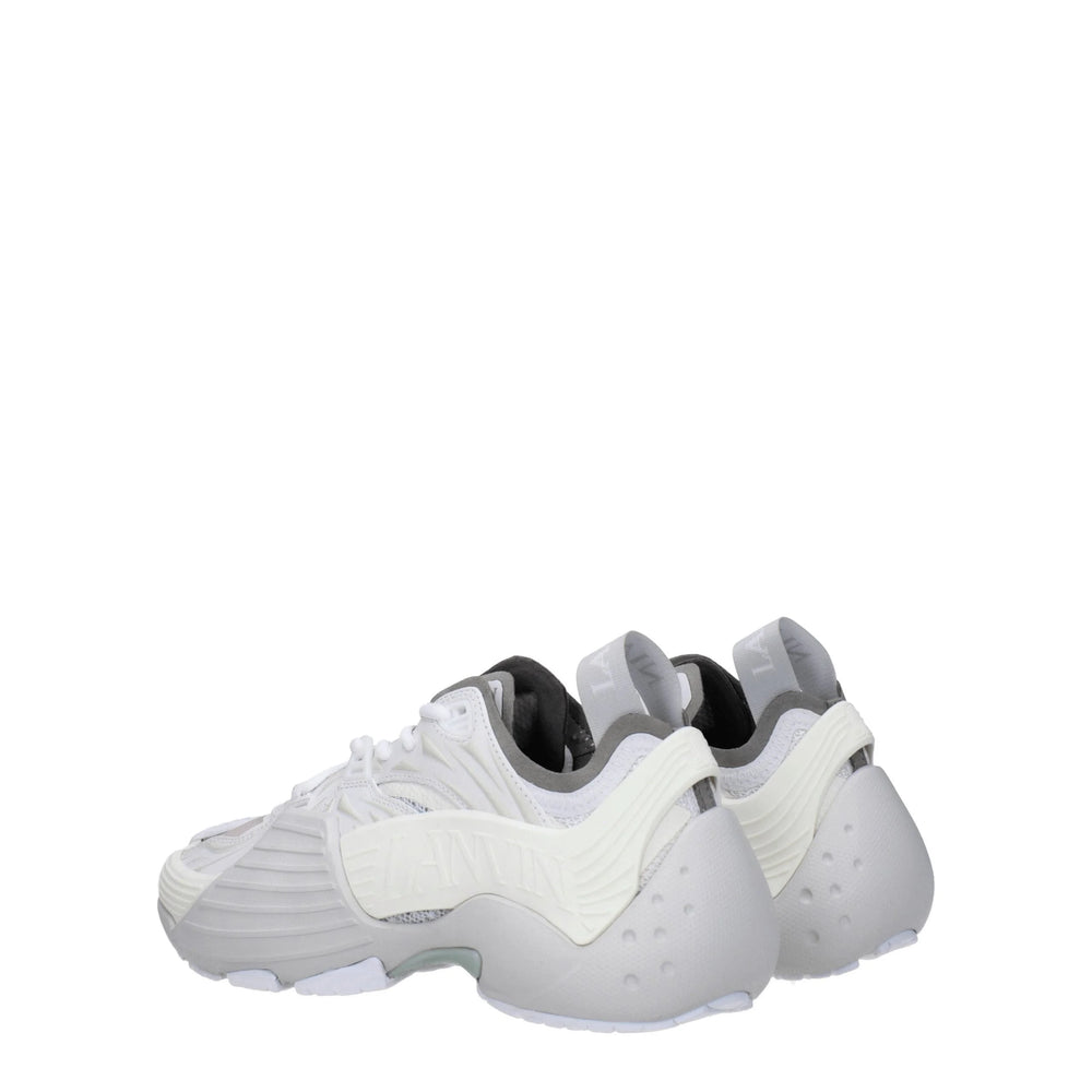 Baskets de sport en cuir blanc Lanvin