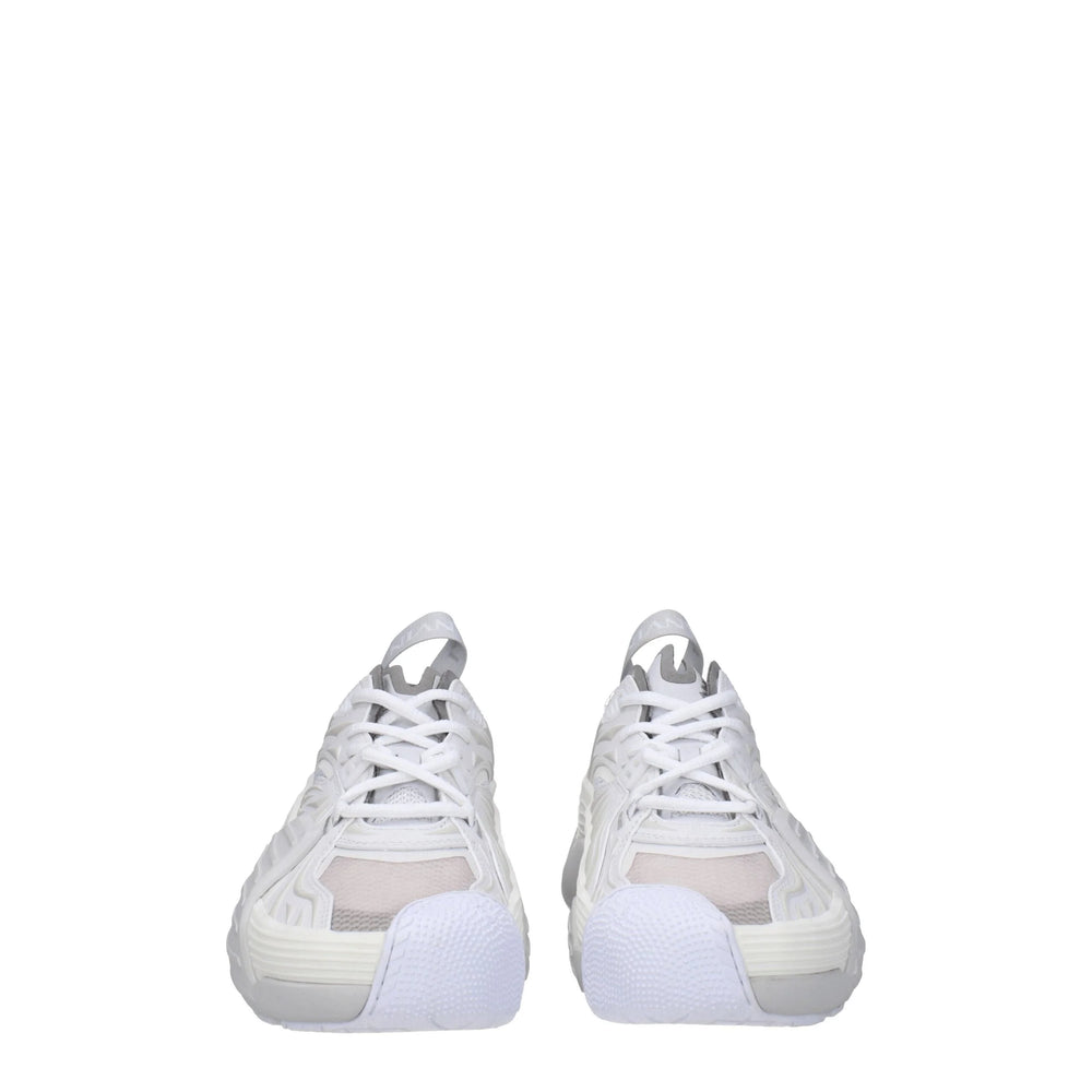 Baskets de sport en cuir blanc Lanvin