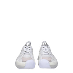 Baskets de sport en cuir blanc Lanvin