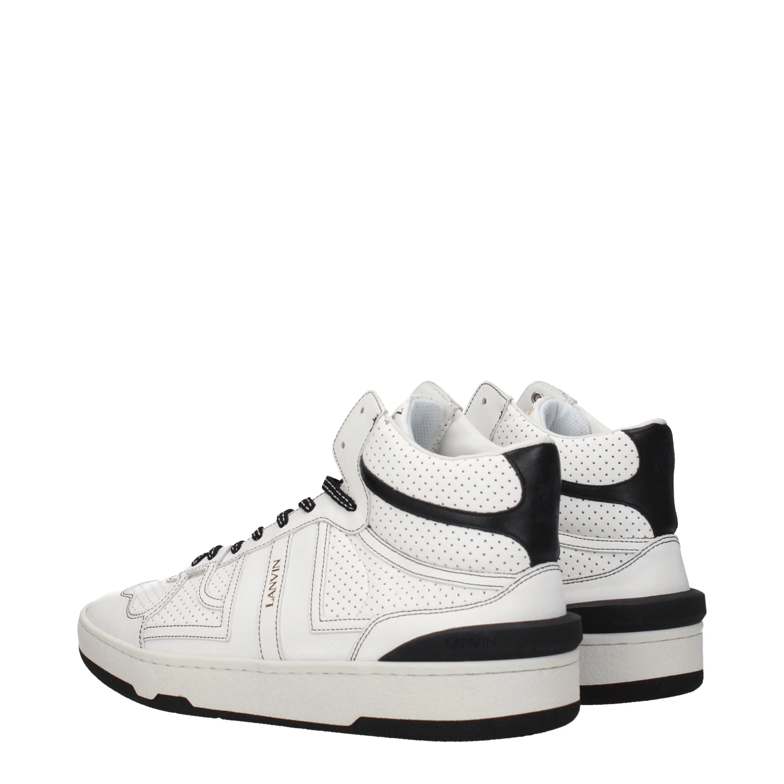 Lanvin White Leather High Tops - EU40/US7