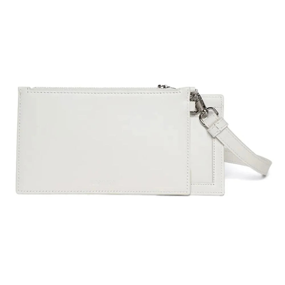 Lanvin White Leather Men Wallet - Wallets