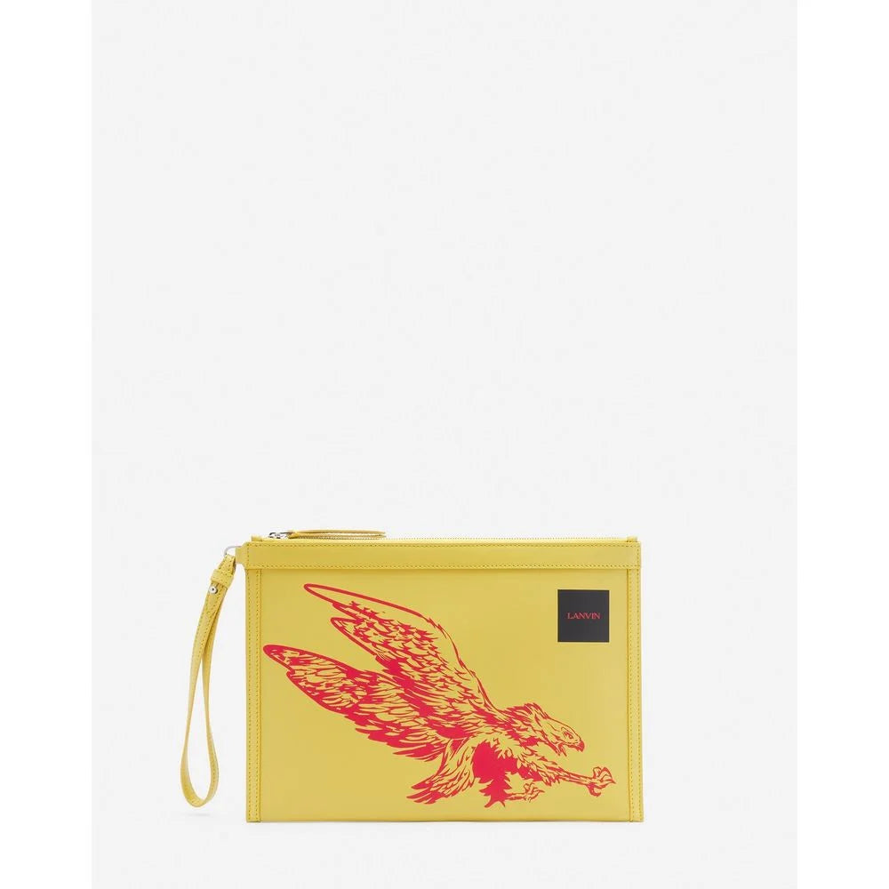 Lanvin ’Yellow Leather Men Wallet’ - Wallets