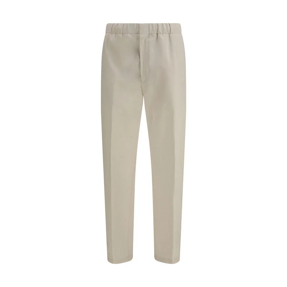 Lardini Beige Cotton Casual Pants