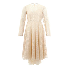 Lardini Beige Cotton Elegance Dress - IT40|S - Dresses