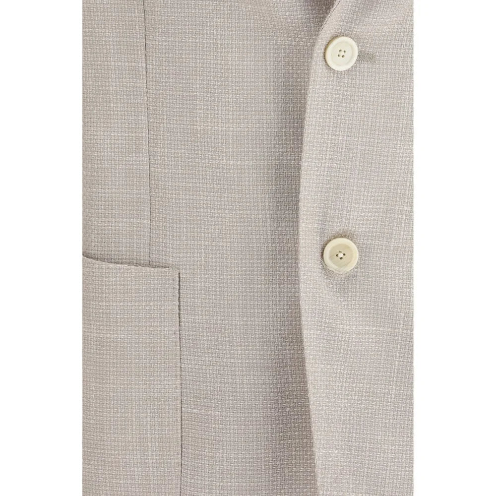 Lardini Beige Silk Blazer