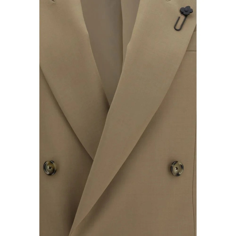 Lardini Beige Wool Oves Aries Blazer