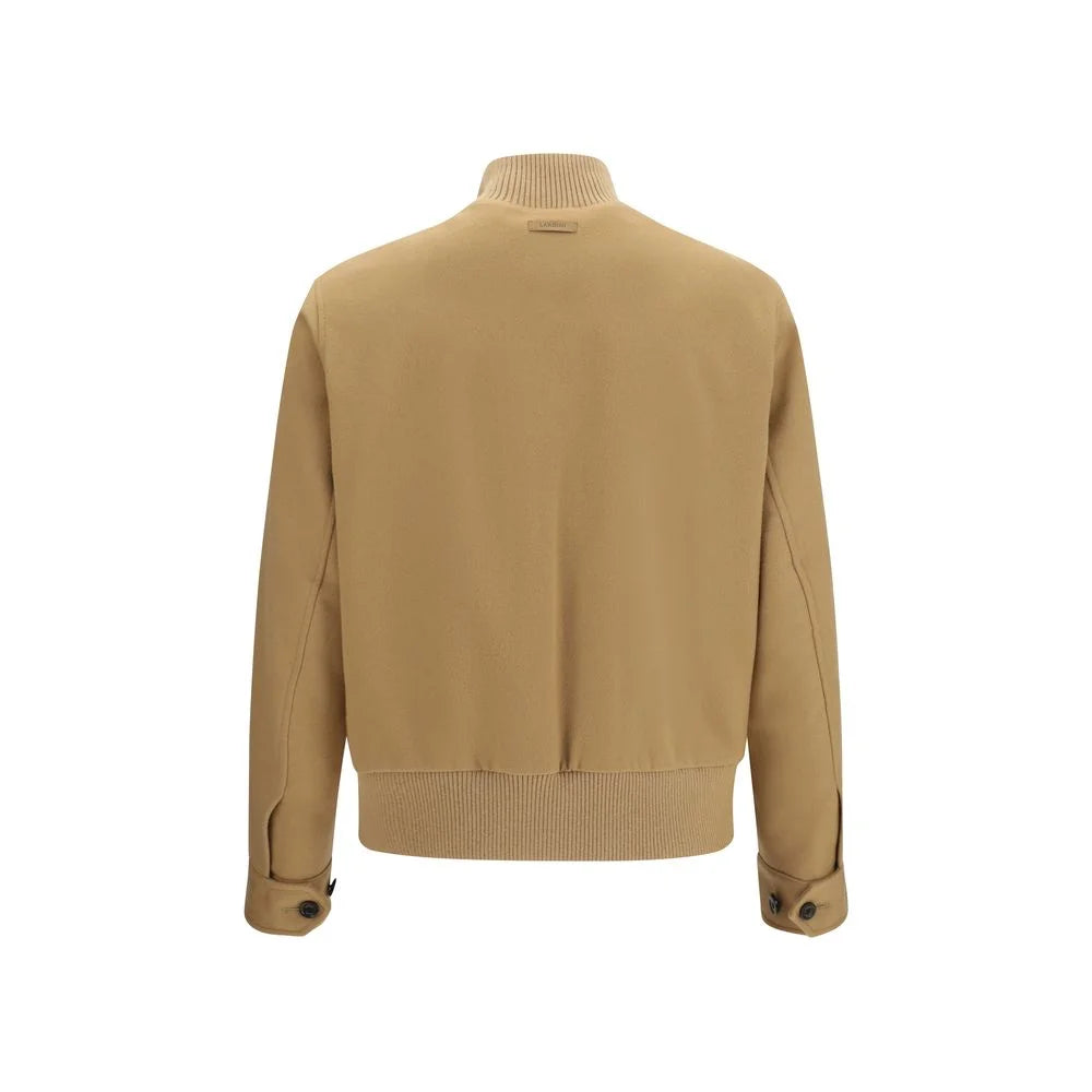 Lardini Beige Wool Oves Aries Full-Length Jacket
