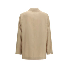 Lardini Beige Wool Oves Aries Full-Length Jacket - IT40 | M