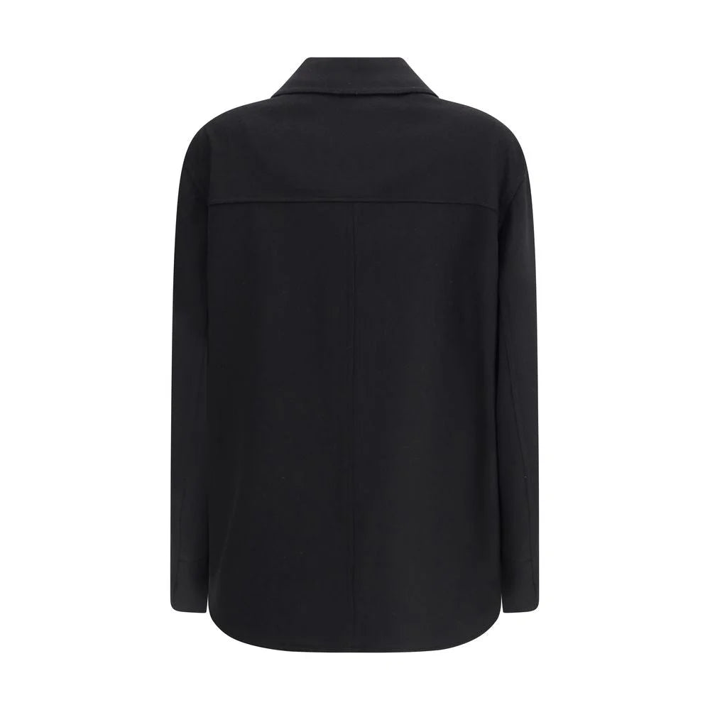Lardini Black Fleece Wool Clothing - IT42 | L