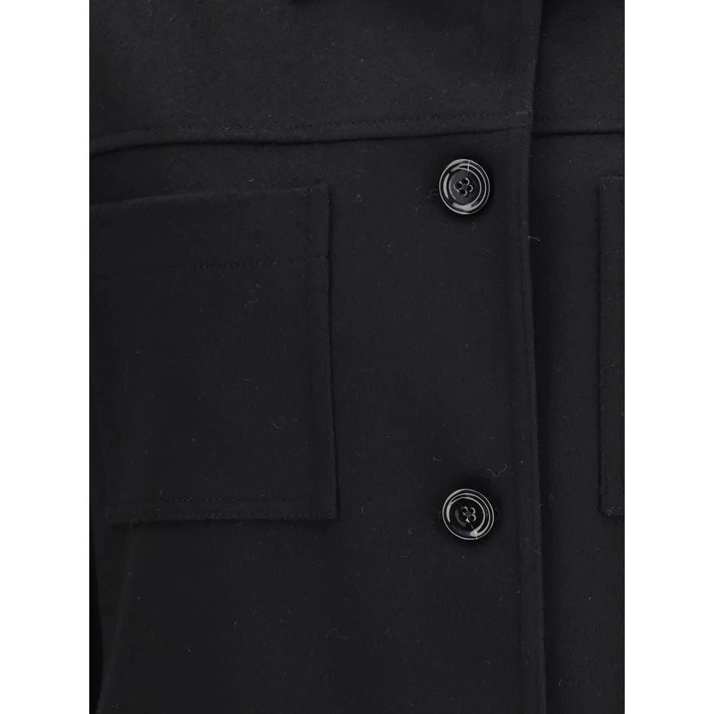 Lardini Black Fleece Wool Clothing - IT42 | L