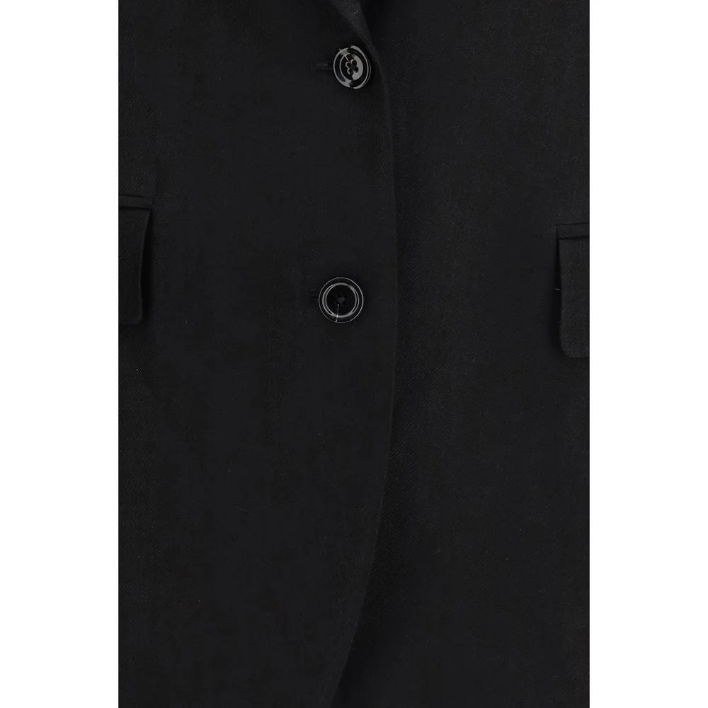 Lardini Black Linen Blazer - IT40 | M
