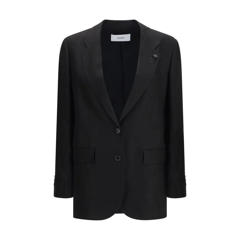 Lardini Black Linen Blazer - IT40 | M