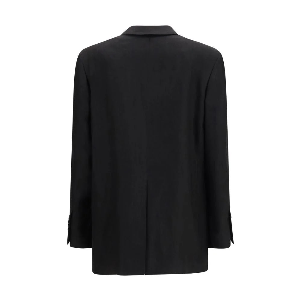 Lardini Black Linen Blazer - IT40 | M