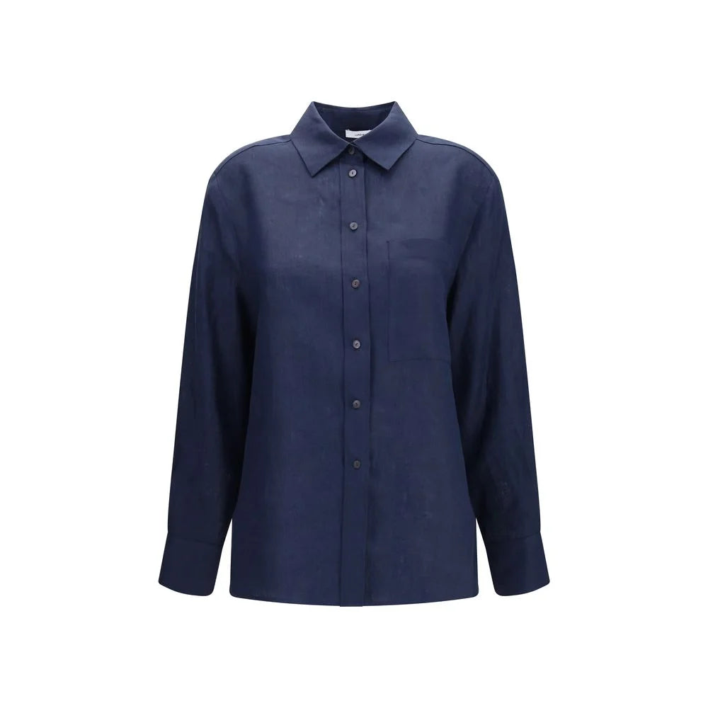 Lardini Modrá lněná košile - IT40 | M