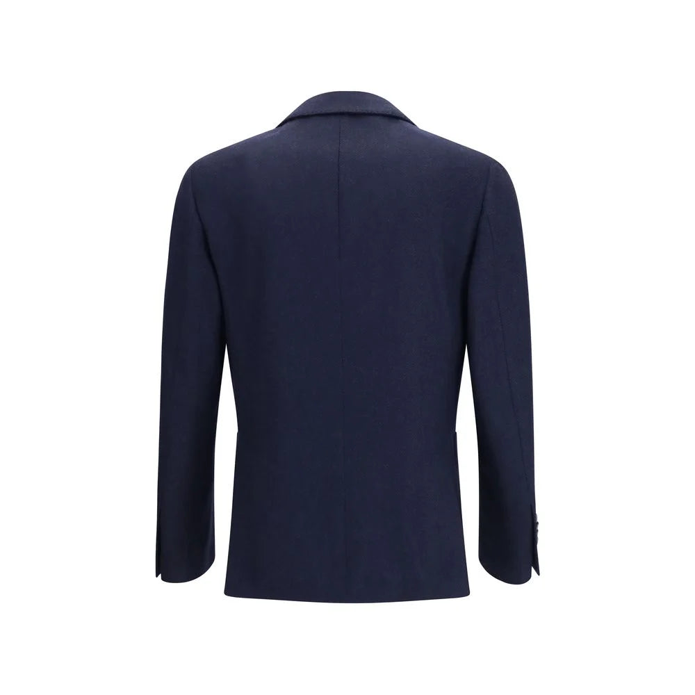 Lardini Blue Wool Oves Aries Jacket