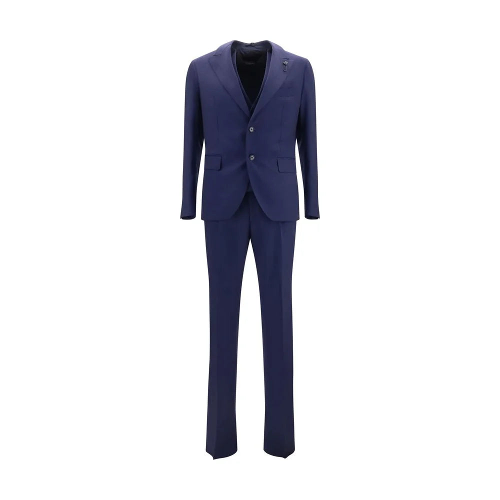 Lardini Blue Wool Oves Aries Two-Piece Suit - IT50 | L
